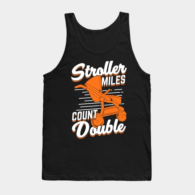 Stroller Running Jogging Runner Mom Mother Gift Tank Top by Dolde08